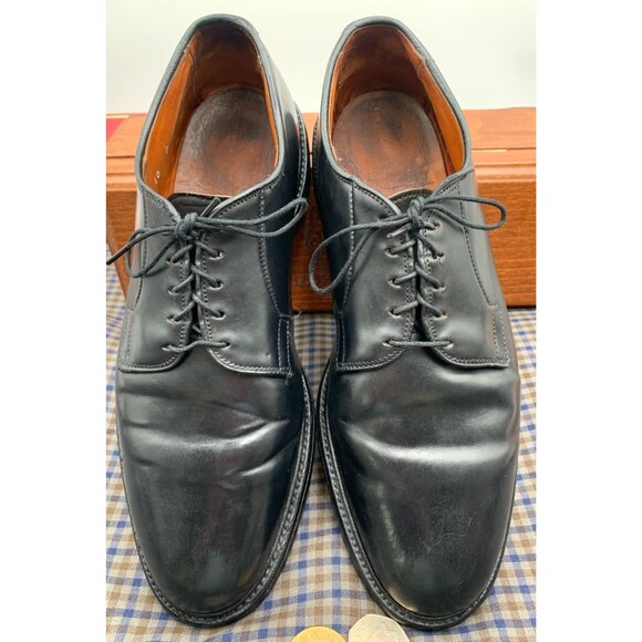VTG Allen Edmonds *Leeds* Cordovan Derby Plain Toe Blucher Mens 10